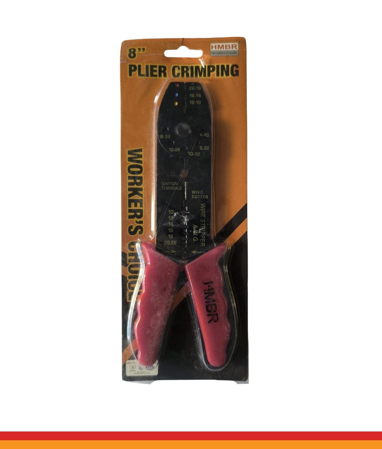 Crimping Plier Red Handle