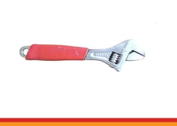Adjustable Wrench Red Handle