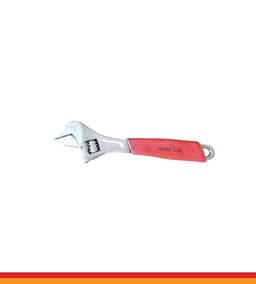 Adjustable Wrench Red Handle