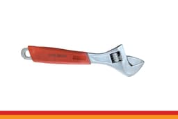 Adjustable Wrench Red Handle